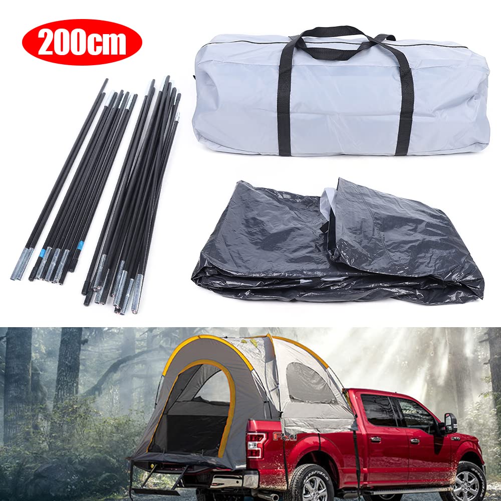 Pickup Truck - Tenda impermeabile, 315 x 180 x 170 cm, per 2 persone, colore bianco e nero, campeggio, pesca, picnic