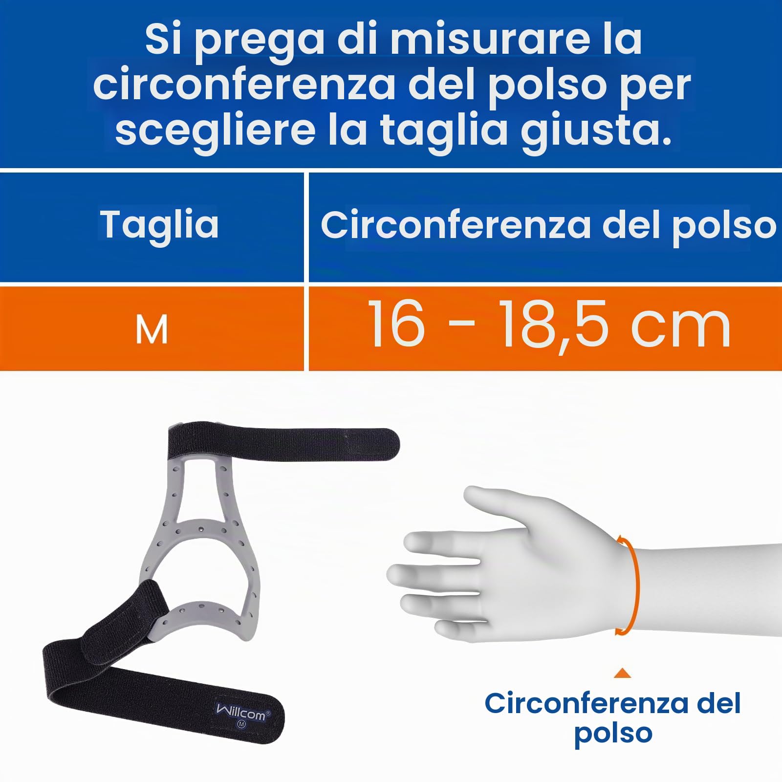 Tutore Universale per Pollice Sinistra/Destra, Banda per Pollice in Silicone Traspirante per Artrite, Tenosinovite, Distorsioni del Pollice - Supporto per Pollice (M, 16-18,5CM)