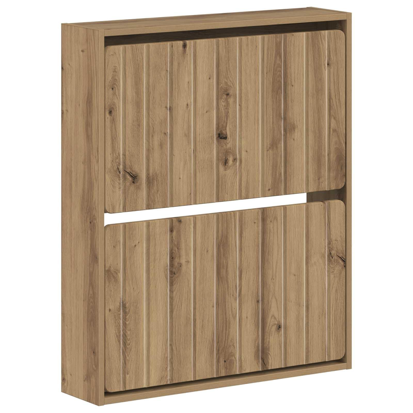 Scarpiera da parete in rovere Artisan 71 x 17 x 86 cm