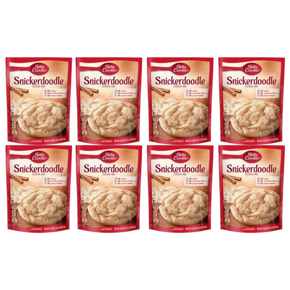Betty Crocker Snickerdoodle Cookie Mix, 17.9 oz (pack of 8)