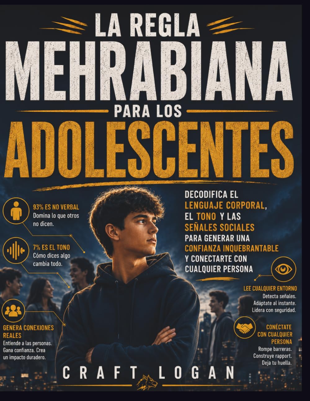 La regla mehrabiana para los adolescentes: Decodifica el lenguaje corporal, el tono y las señales sociales para generar una confianza inquebrantable y conectarte con cualquier persona