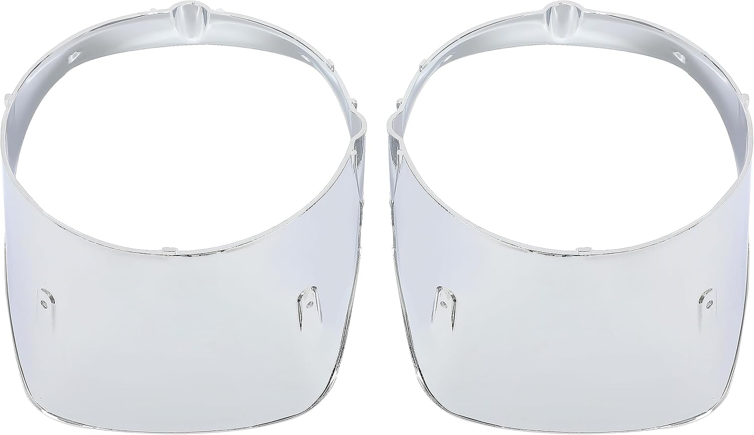 HECASA Pair Headlight Bezel Compatible with 1978-1981 Chevy Chevrolet Camaro Z28 Headlamp Trim Driver Passenger Side Chrome Silver ABS Plastic