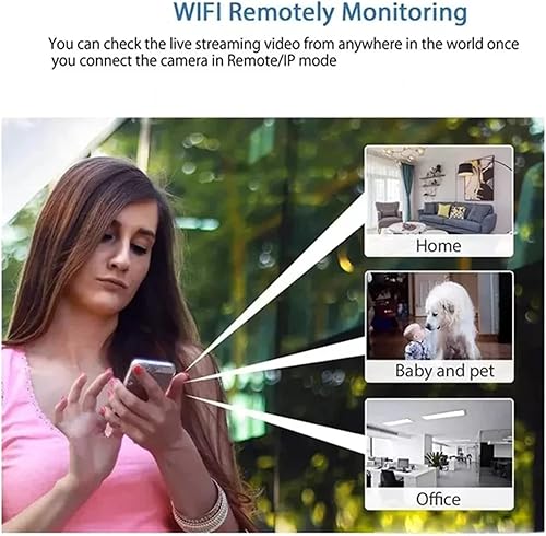 Miniatura 5 de Flashstar Mini cámara WiFi 1080P HD visión nocturna incluida detección de movimiento Monitoreo remoto de 160 gran angular Micro Baby Monitor para el