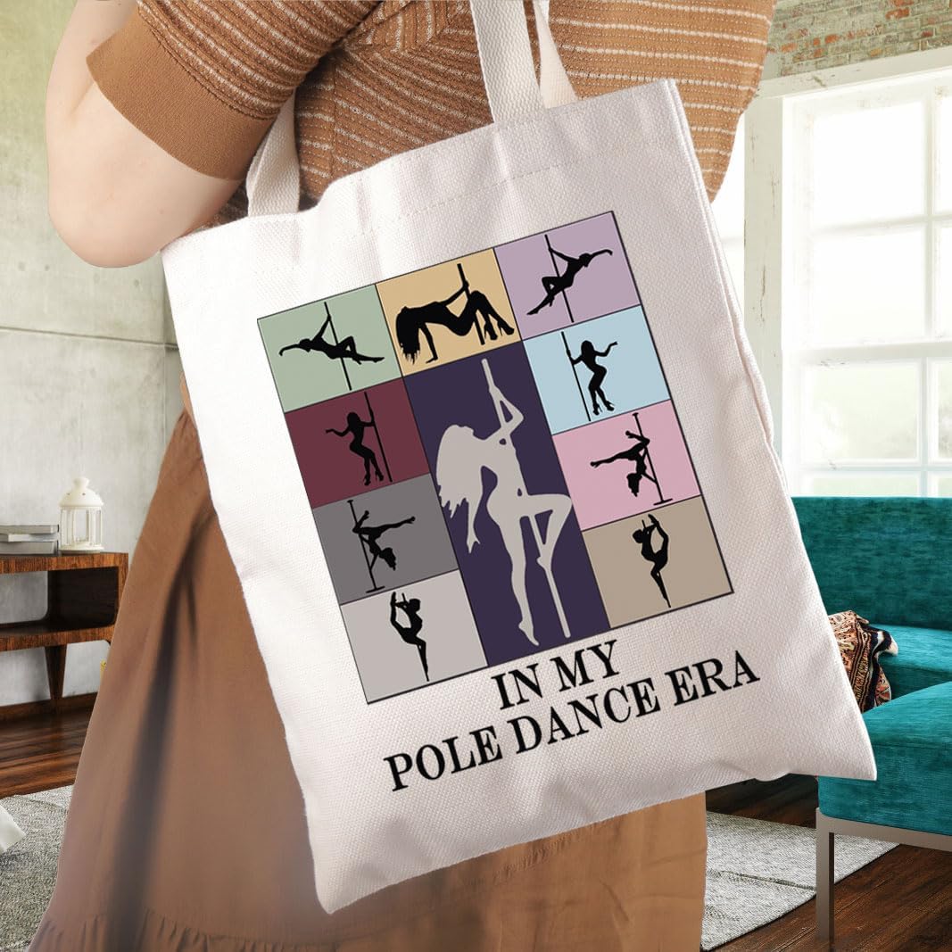 WCGXKO Pole Dance Lover Gift In My Pole Dance Era Tote Bag for Dancer Women image 3