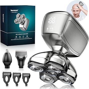 7D Head Shavers for Bald Men Silver