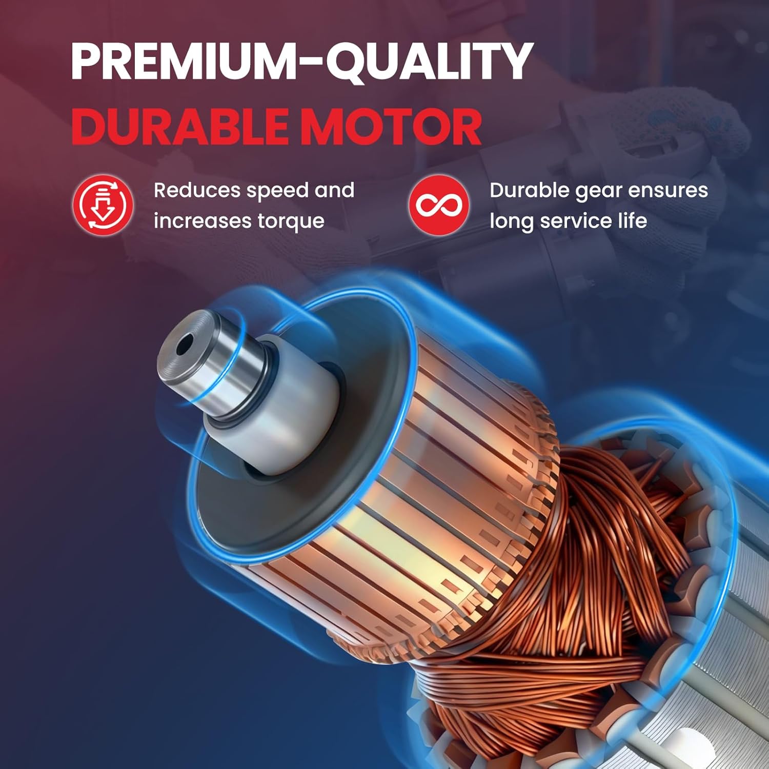 MOCA 19008 Starter Motor Fit for Honda 2007-2010 Odyssey 3.5L