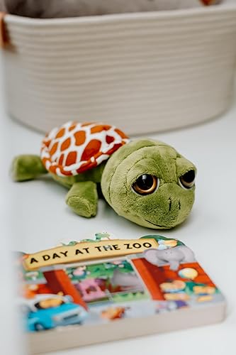 Miniatura 4 de The Petting Zoo Peluche de tortuga marina regalos para niños animales oceánicos de ojos brillantes juguete de peluche de tortuga marina de 9 pulgadas