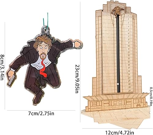 Miniatura 4 de Calendario de Adviento Die Hard 2023, calendario de Adviento de Navidad, calendario de decoración de cuenta regresiva de madera, calendario de