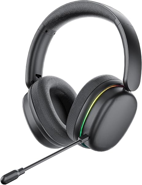 Aula G7 PRO Tri Mode Kablosuz RGB Gaming Mikrofonlu Oyuncu Kulaklığı 7.1 Surround Ses 40mm Driver Düşük Gecikme E-Spor Kulaklık Siyah