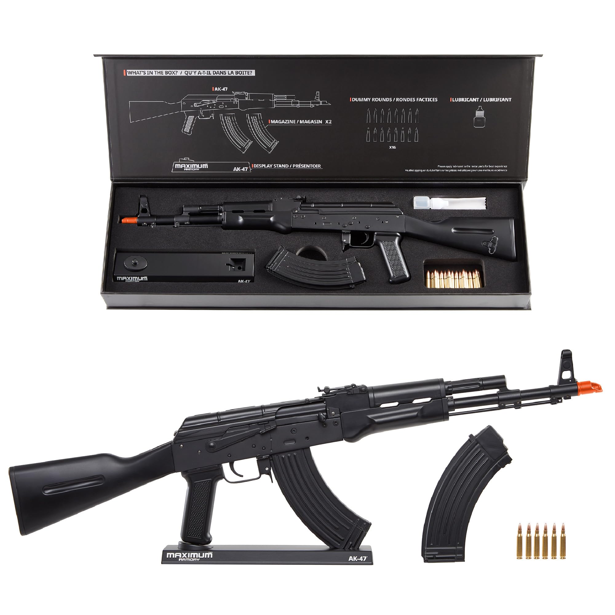 Amazon.com: MASSIMO PRECISION Miniature AK-47 Model Kit 1:1.67