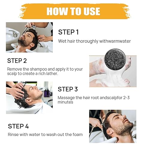 Miniatura 3 de Barra inversa de cabello gris, jabón negro para oscurecer el cabello gris, jabón negro natural para oscurecer el cabello y la barba, hidratante y