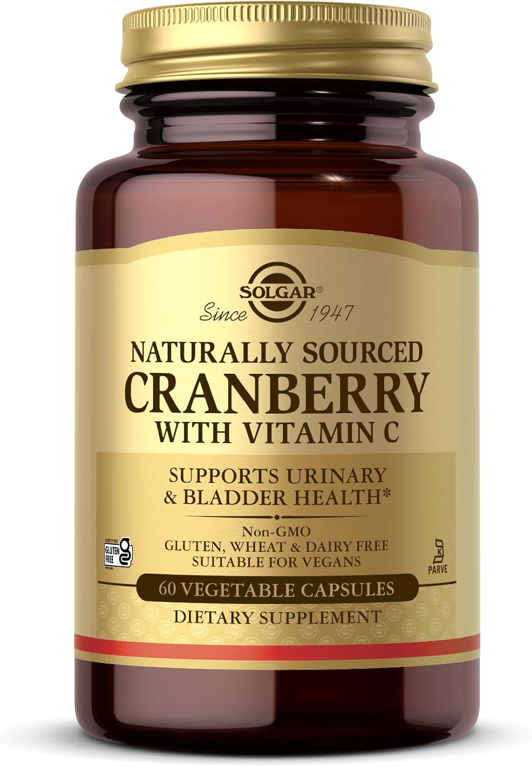 Solgar Natural Cranberry with Vitamin C Vegetable Capsules – Pack of 60 – Supports the immune system, Fights free radicals – Reduces tiredness and fatigue – Vegan