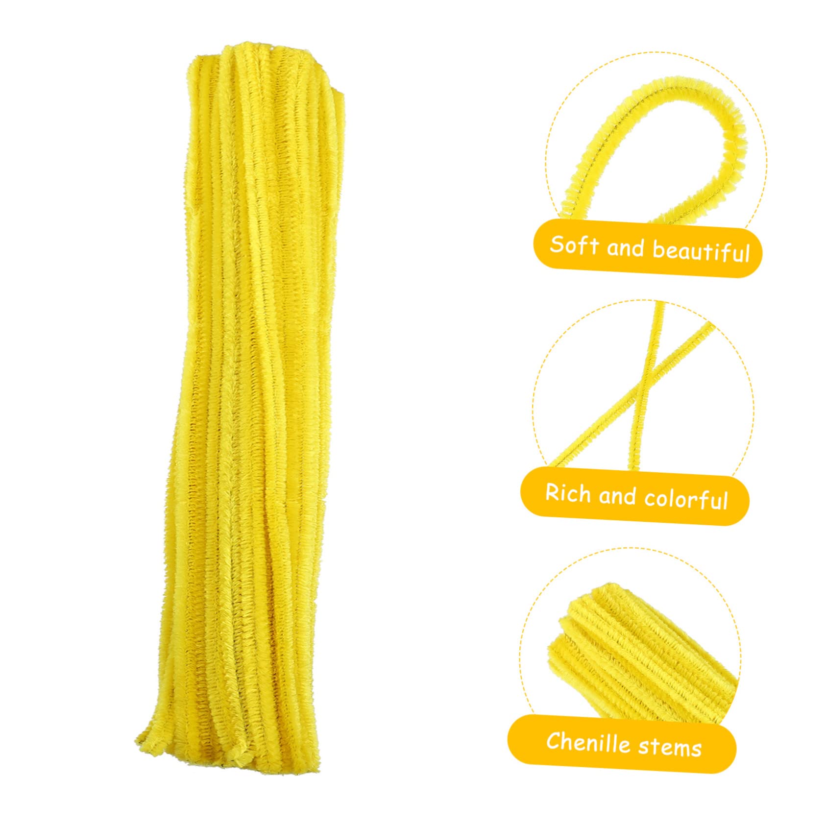 OSALADI 200pcs Chenille Stems for DIY Crafts Pipe Cleaners for Creative Art Projects Flexible and Bendable Craft Supplies for Imagination and Creativity