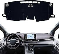 Vista 15 de KEYOOG Alfombrilla Cobertora para Salpicadero Compatible con Toyota Sienna 2010-2004 (Sin Modelos HUD), Alfombrilla Antirreflejos para Salpicadero