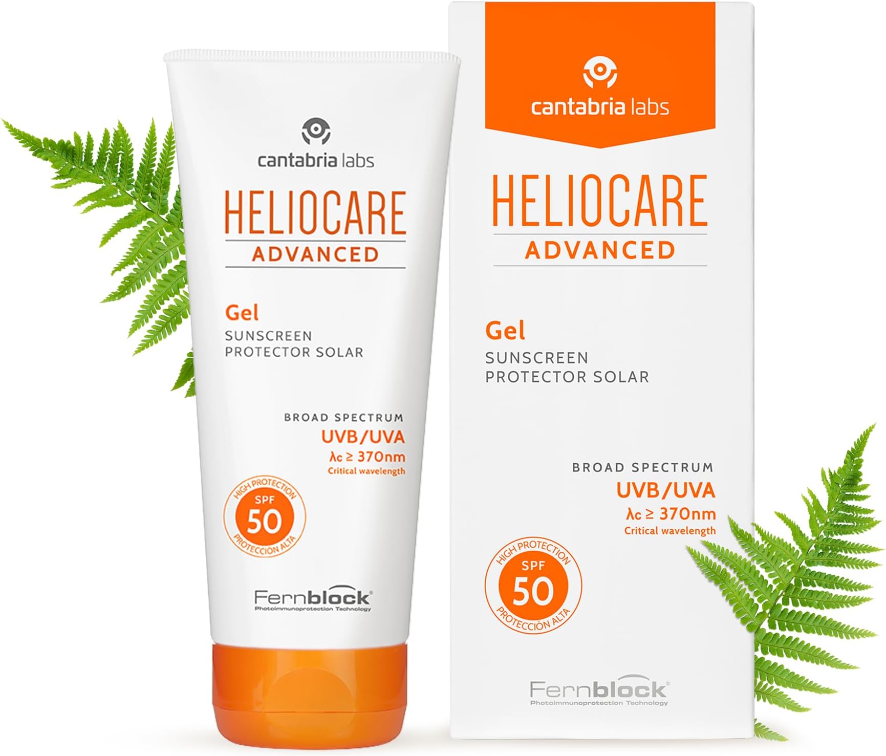 Advanced Gel SPF 50 50ml / Lightweight Gel Sunscreen For Face / Daily UVA and UVB Anti-Ageing Sun Protection / Combination, Oily and Normal Skin Types / Matte Finish