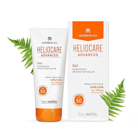 Heliocare Advanced Gel SPF 50 - Protector Solar Facial Ligero y Antioxidante