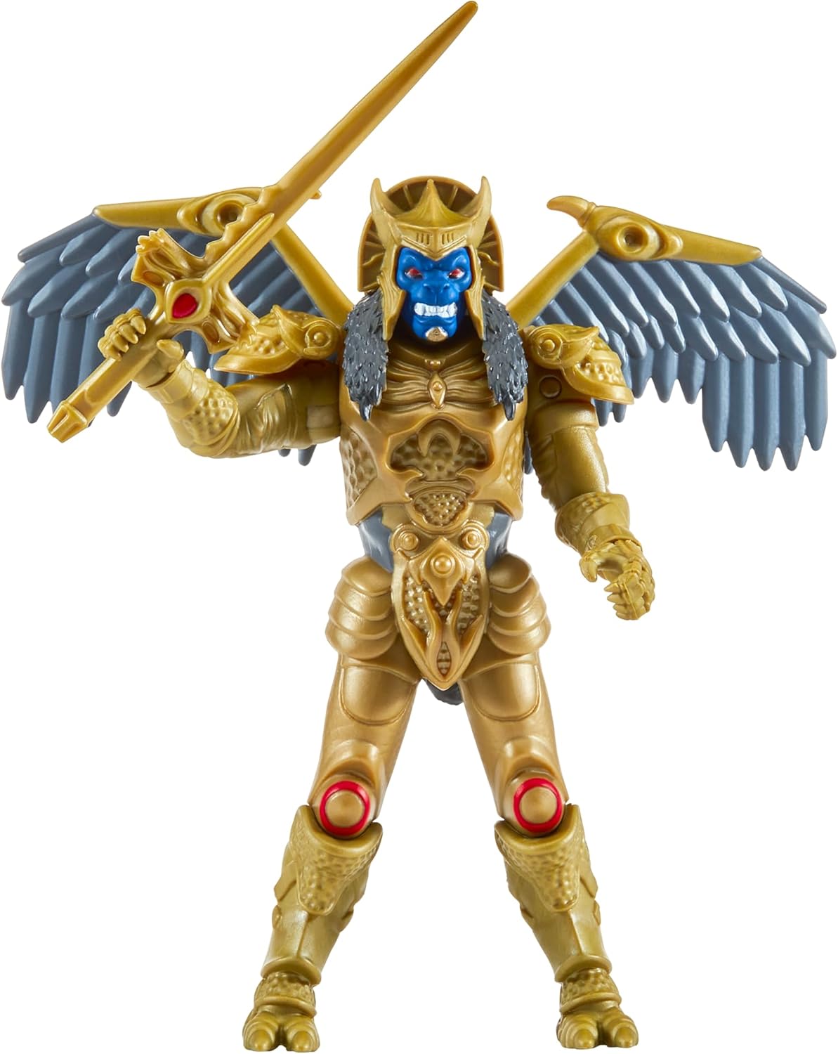 Power Rangers - Villains, Articulated Figurine with Function, 12 cm, Goldar Model, for Children from 4 Years, PWG061
