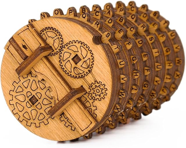 iDventure Kryptos - zestaw do montażu z drewna - puzzle 3D - gra myślenia Cryptex - gra logiczna - gra w cierpliwość - gra logiczna 3D drewniane puzzle opakowanie prezentowe Questbox Walentynki