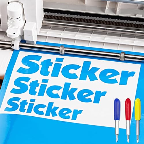 Miniatura 11 de 50 cuchillas de repuesto compatibles con máquinas de corte Explore Air 2/Air 3/Maker/Maker 3, 10 cuchillas de punta fina, 20 cuchillas estándar, 20