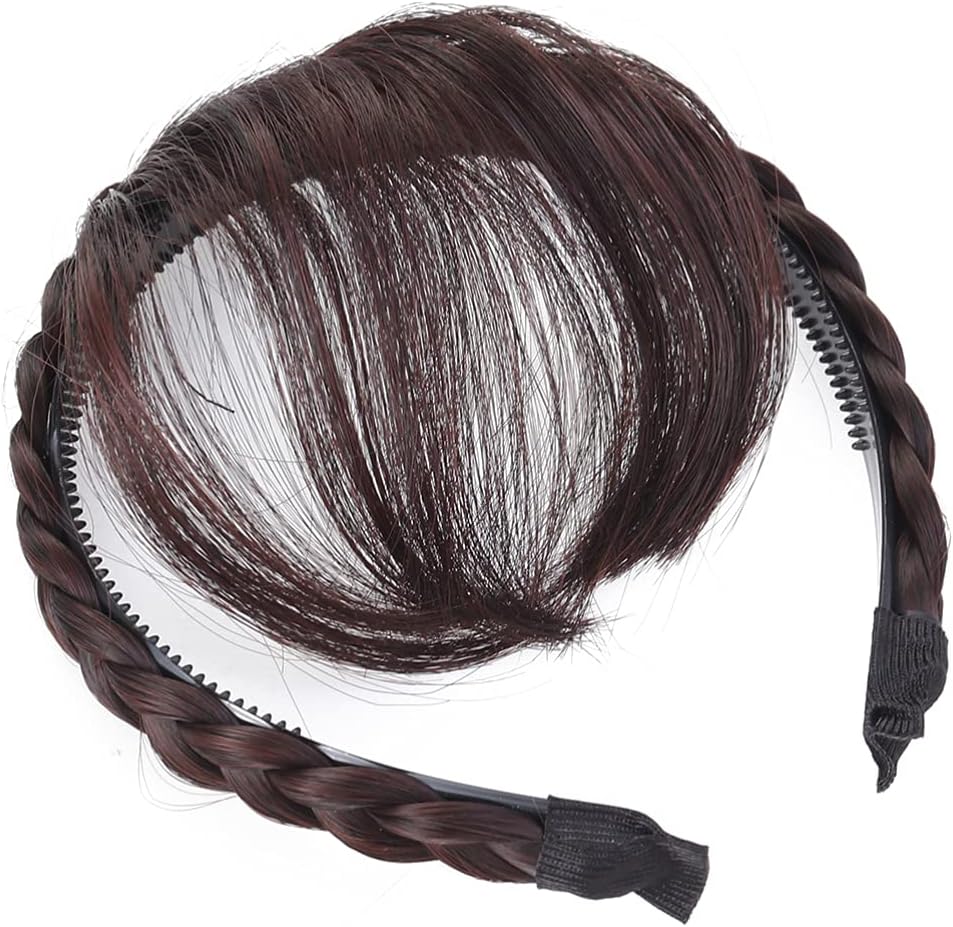Uonlytech Front Hair Bangs Wigs Headband, Front Hair Bangs