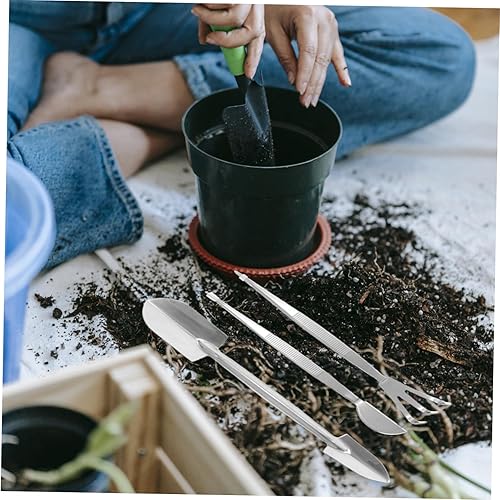 Miniatura 9 de IWOWHERO 1 juego de herramientas de bonsái pinzas para plantas, pinzas para rastrillo de jardín bonsái, herramientas de jardinería para bonsái,