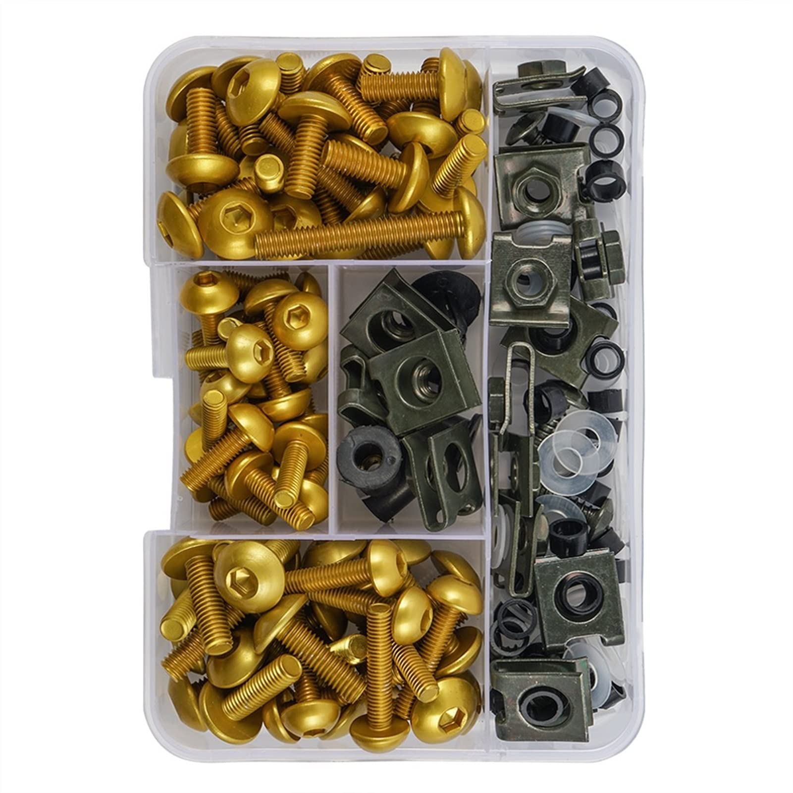 Kit tornillos carenado Suzuki GSXR CNC de aleación ligera M5 M6 177 piezas