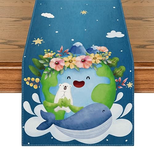 Earth Day Decorations Earth Day Table Runner Earth Day Party
