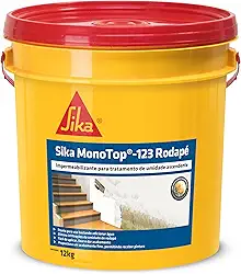Sika - Massa corrida - Sika Monotop-123 Rodapé branco - Tratamento e eliminação de umidade - Para rodapés - Inodora - Balde 12kg