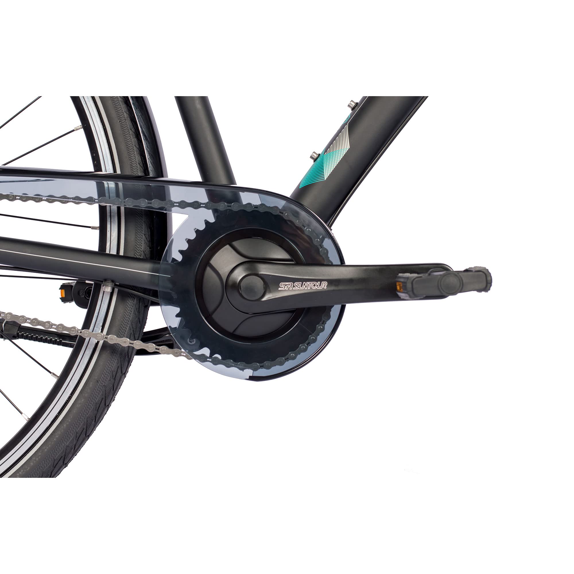 Airtracks Herren City Fahrrad 28 Zoll Citybike CI.2820 Shimano Nexus 7 Gang - Nabendynamo - Schwarz Matt - Rahmenhöhen 52cm und 56cm - Modelljahr 2026