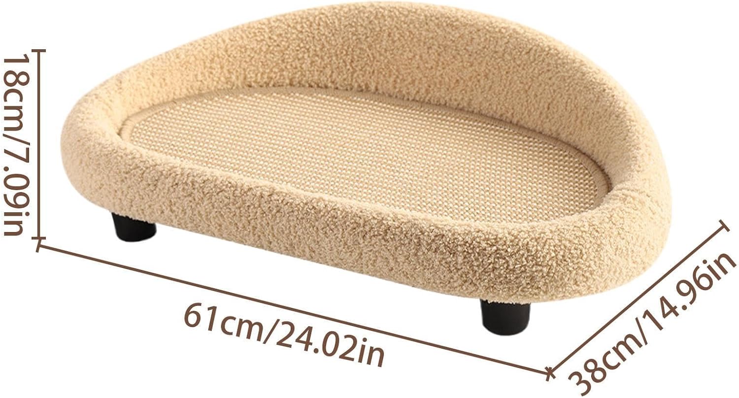 Cat Scratcher Lounge, Sisal Large Lounge Bed, Scratching Board Couch, for Home Living Room Apartment Dorm Patio Balcony Porch Corner