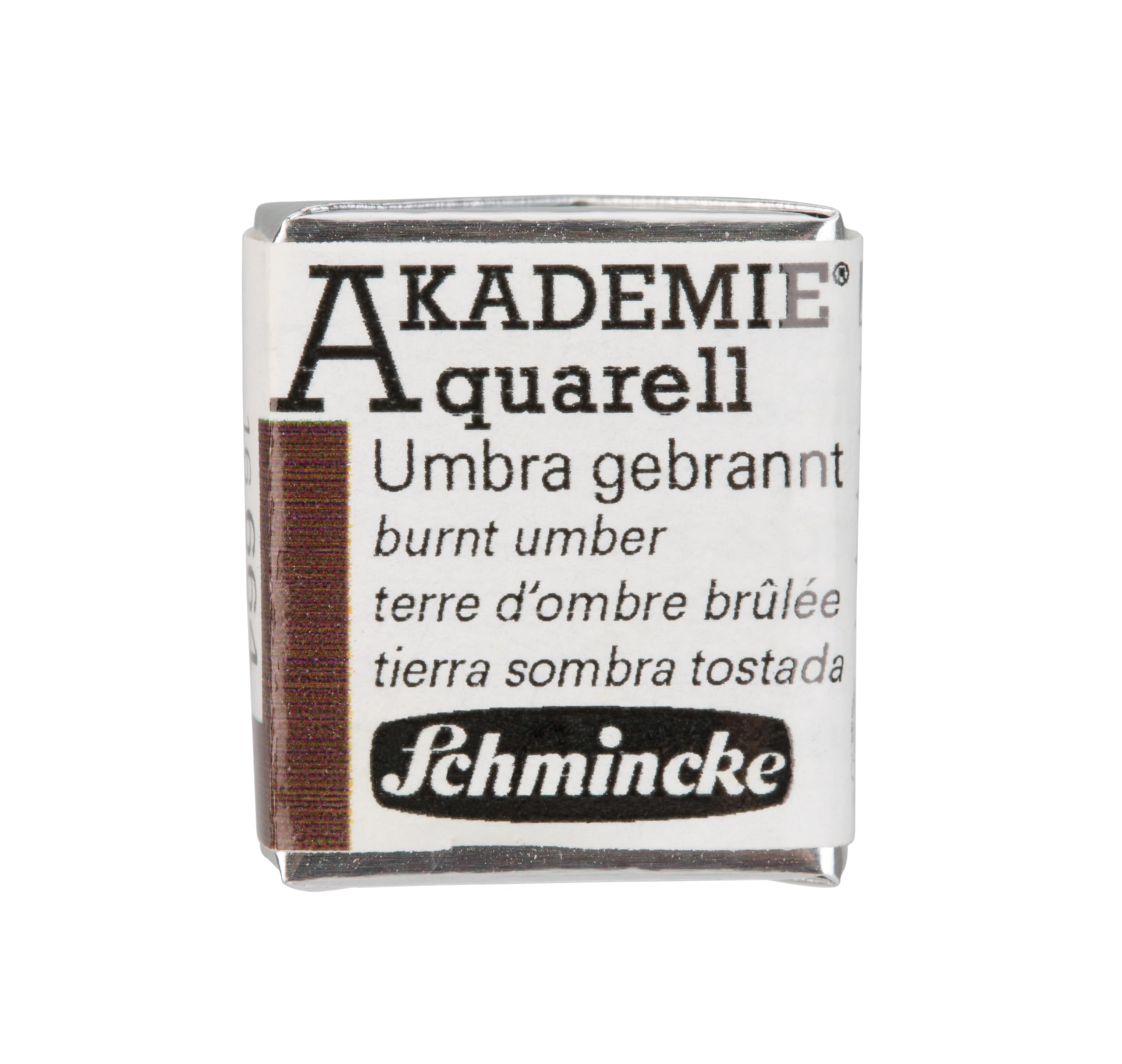 Schmincke Akademie Aquarell Yarım Tablet Sulu Boya 664 Burnt Umber