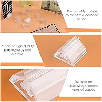 Vista 3 de Aster 48 soportes acrílicos para tarjetas de juego, soportes transparentes para tarjetas de juego, piezas de juego de mesa, marcadores