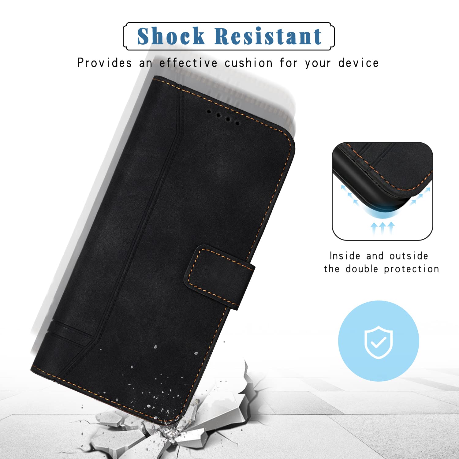 Custodia ZTE Nubia Flip Custodia Pelle PU Per ZTE Nubia Flip 2/Libero Flip2 - Rosso Elegante Custodia Pelle Pu Zte Libero Flip2 - Foto 7