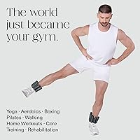 Vista 3 de Bala Bangles Wrist & Ankle Weights - Adjustable Weighted Bands for Women & Men - Soft Silicone Arm & Leg Weights for Pilates, Yoga, Walking, Barre