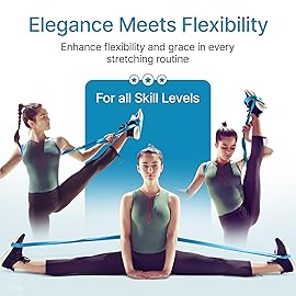 Premium Stretch Bands for Dancers - Improve Stretching & Flexibility with Ballet Stretching Band, Perfect Dance Equipment for Splits & Strength - Ideal Gifts for Dancers & Ballet Training