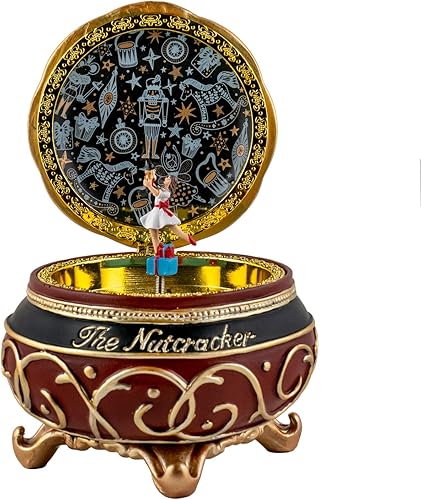 The San Francisco Music Box Company Caja de baratijas musical de cascanueces