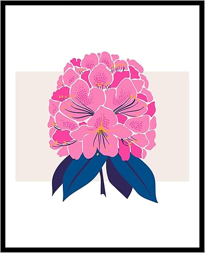 Poster Master Póster de peonía rosa, estampado de flores retro, arte moderno, arte moderno, arte de acuarela, arte floral, arte bohemio elegante,