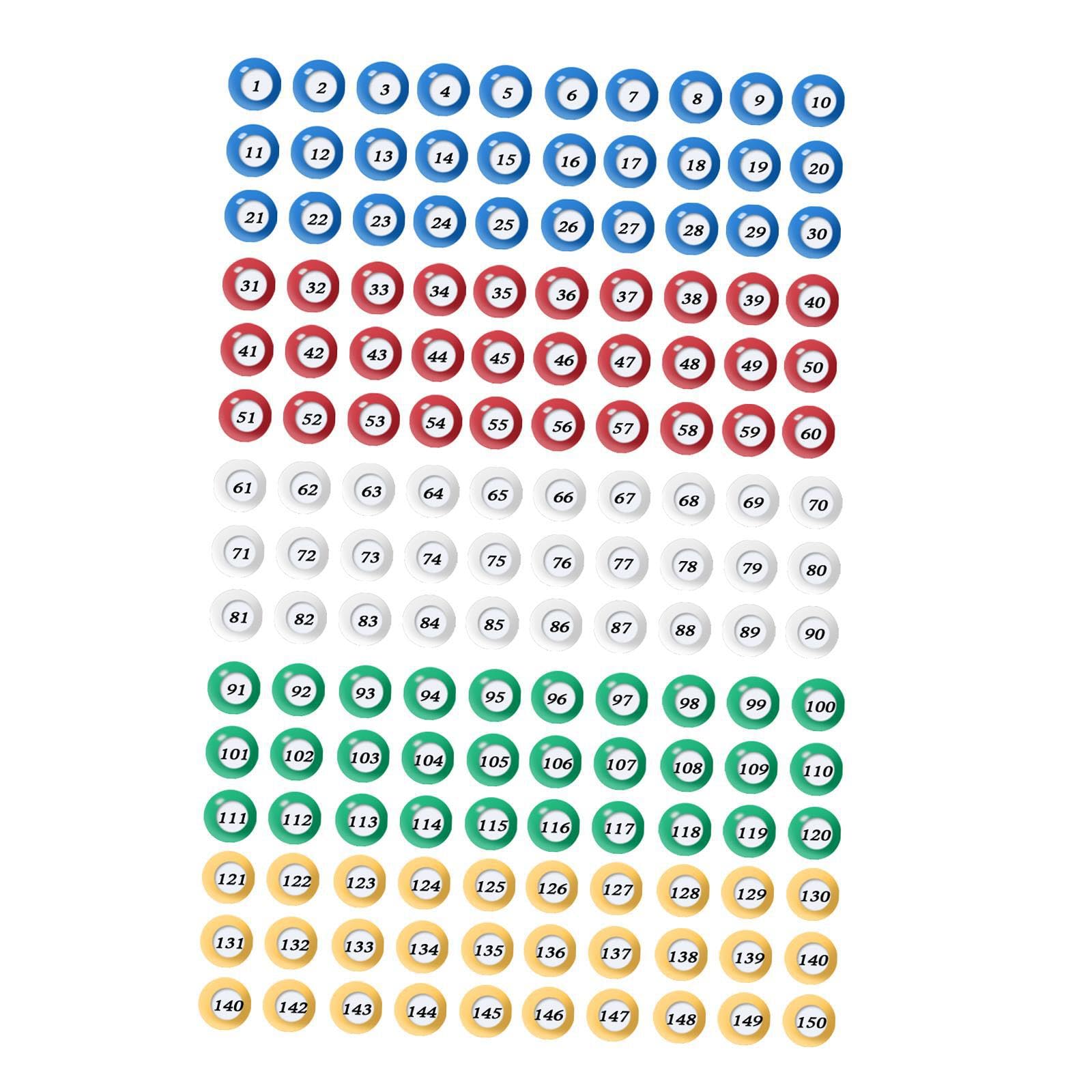 Palline da gioco con numeri Palline da gioco per bingo Progettate per giochi Compleanni ed eventi della comunità Lotteria Multicolore Durata Festa di compleanno