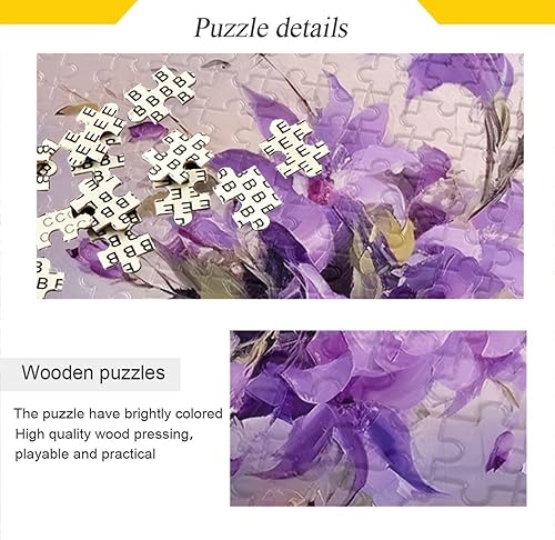 Miniatura 2 de Purple Flower Jigsaw Puzzles 500 Pieces for Adults,Learning Educational Puzzles,Difficult and Challenge Families Toys with Mesh Storage Bag 2011816