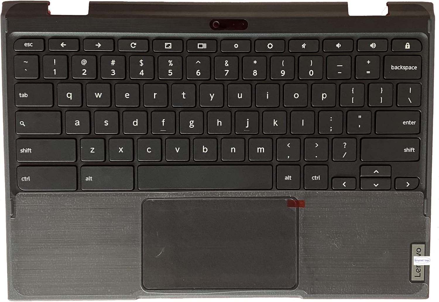 Replacement for Lenovo Chromebook 500e 2nd Gen Laptop Upper Case Palmrest Keyboard Touchpad Assembly Part 5CB0T79601 Top Cover