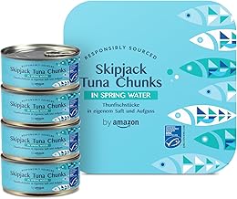 by Amazon MSC Skipjack Tuna Chunks in Spring Water, 4x145g