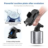 Vista 7 de Adaptador de coche Bluetooth 3 en 1 Transmisor FM Transmisor de radio de coche Transmisor Bluetooth con soporte para teléfono, carga rápida QC3.0