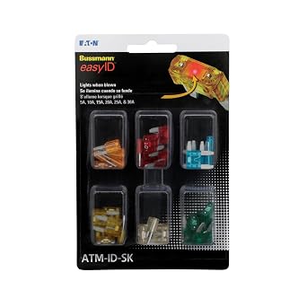 Automotive Fuse Kit, ATM Series, 36 Fuses Included, No Fuse Class Class, 5 to 30A, Not Rated - 1 Each
