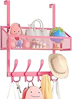 Vista 9 de Organizador de ganchos para colgar sobre la puerta, perchero para colgar sobre la puerta, toallero, organizador de almacenamiento en la parte