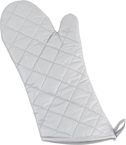 Miniatura 3 de winco manopla de horno de silicona, color plateado, Tela, Plateado, 13 - pulgadas