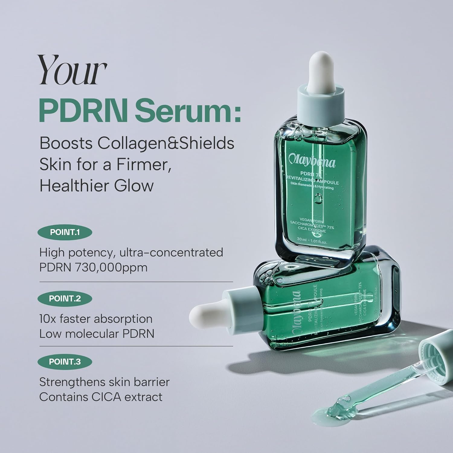 Amazon.com: Maybena PDRN 73 Serum 730000ppm Plant-Based Kbeauty with  Bakuchiol and Fast Absorption