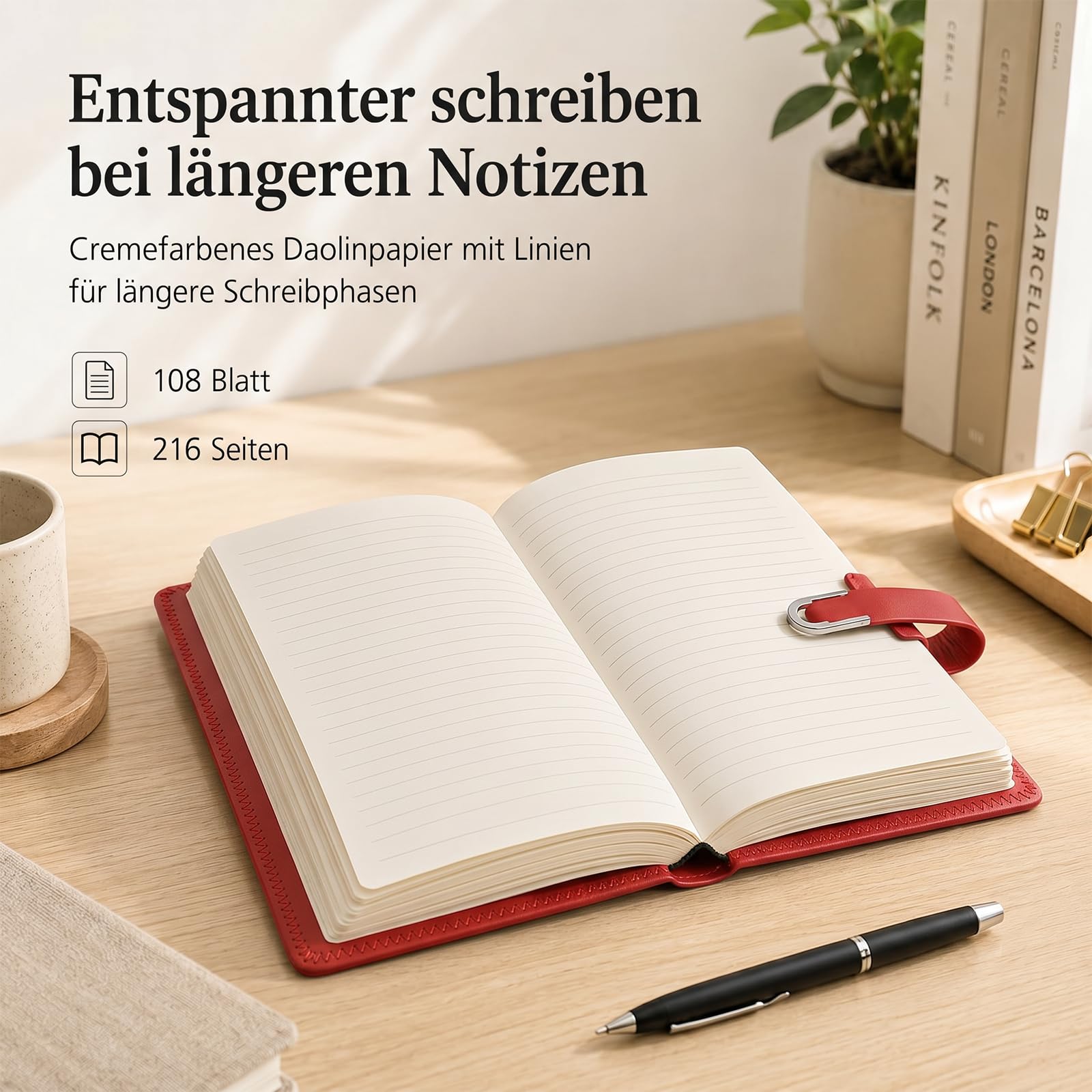 10 Stück Notizbuch Personalisiert mit Namen Benutzerdefiniert Buch | B5 | PU-Lederoberfläche | Linierte Blätter | UV-Druck | 216 Seiten | Cremefarbenes Papier | Für Büro, Uni & Alltag