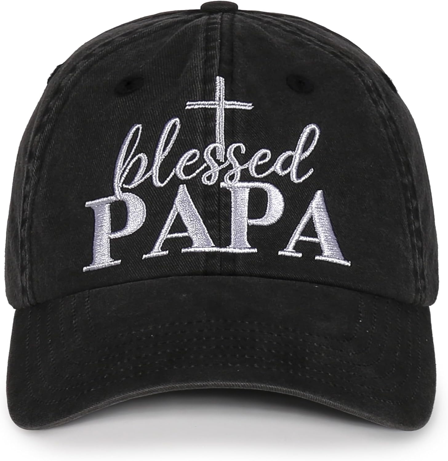 InnoBeta Blessed Papa Gifts Hat for Men, Papa Gifts for Christmas, Birthday, Adjustable Embroidered Baseball Cap