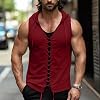 Chaleco Deportivo con Capucha para Hombre Xiaojmake, Sin Mangas, con Cierre, Ligero, Casual 5