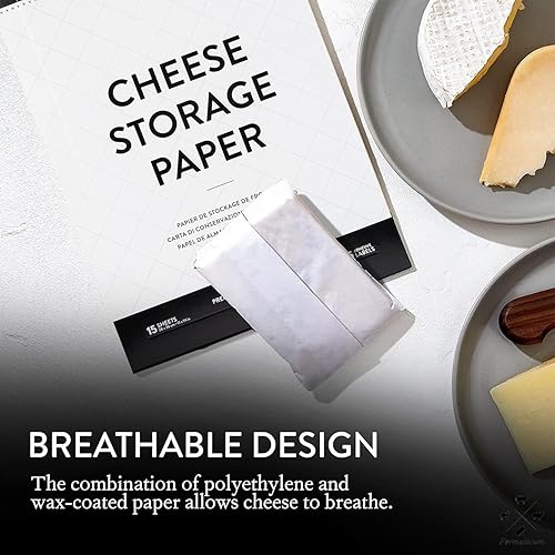 Miniatura 8 de Formaticum Hojas de almacenamiento de queso reutilizables  Tamaño 9 x 14 pulgadas  Strage de queso de grado profesional  Almacena queso, sándwiches